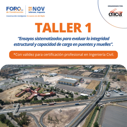 Taller 1: Ensayes sistematizados para evaluar la integridad estructural y capacidad de carga en puentes y muelles